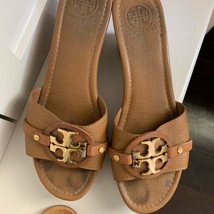 Tory Burch camel wedges